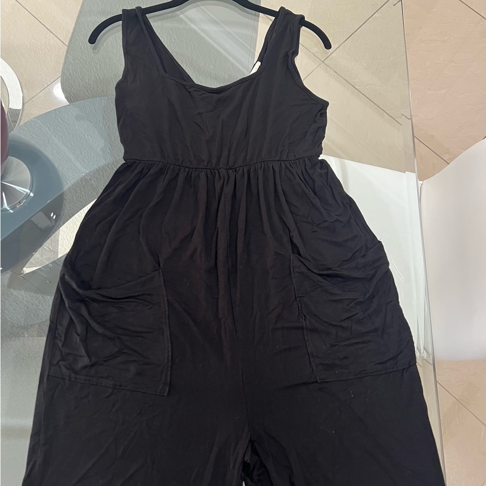 Mikey & Joey Black Jumpsuit With Packets Size Med… - image 8